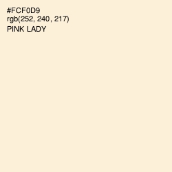 #FCF0D9 - Pink Lady Color Image